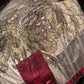 Luxuriöses, trägerloses Meerjungfrauenkleid im Retro-Stil mit Goldstickerei und rotem Gürtel – Abendkleid für festliche Anlässe und Galas (gh6569)