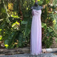 Lila Elegante Mode Spaghetti Strap Backless Lange Chiffon Ballkleid Abendkleid Partykleid Hochzeit Brautjungfernkleider gh3925