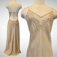 Robe de soirée longue en satin style victorien champagne, broderie florale exquise, bretelles spaghetti, dos nu, robe de bal, gh3924