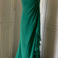 💚Grünes, perlenbesetztes Vintage-Kleid mit einer Schulter, stilvolles langes Chiffon-Kleid für Hochzeitsgäste, Ballkleid, Abendkleid, Gatsby-Beauty-Partykleid, gh4391