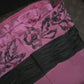Pink floral long satin ball gown evening party dress gh4422
