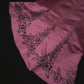 Pink floral long satin ball gown evening party dress gh4422