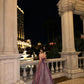 Purple Fashion Gorgeous Shining Elegant Long Fashion Dress gh6645