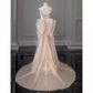 pink gorgeous sparkling pretty mermaid ball gown with detachable bow long elegant sequin formal prom dress eveng Dress Party Dress gh3544