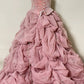 Girlhomeshops - Wunderschönes, funkelndes, elegantes, langes Ballkleid aus Tüll in Rosa, gh5320