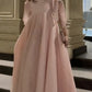 Robe de soirée longue rose brillante et élégante à laçage dans le dos gh6776