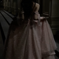 Robe de soirée longue rose brillante et élégante à laçage dans le dos gh6776