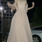 Robe de soirée longue rose brillante et élégante à laçage dans le dos gh6776