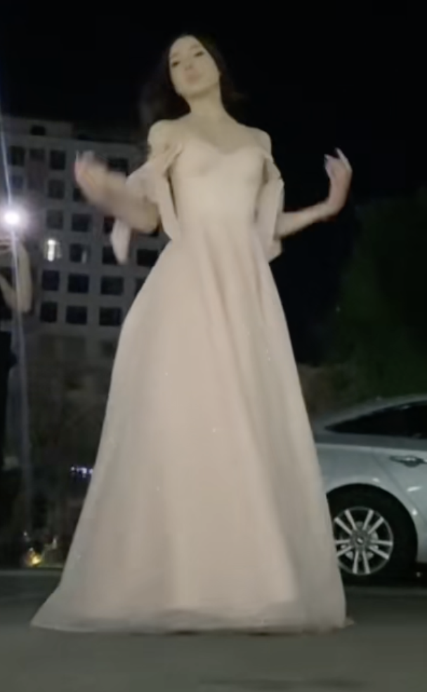 Robe de soirée longue rose brillante et élégante à laçage dans le dos gh6776