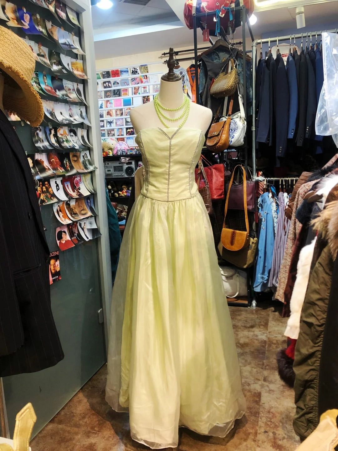 Robe de soirée longue en tulle jaune, élégante et exquise, robe de soirée d'anniversaire, robe de bal gh4282
