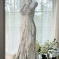 Robe de bal longue en mousseline de soie, robe de soirée, robe d'anniversaire, robe de mariée, gh4529