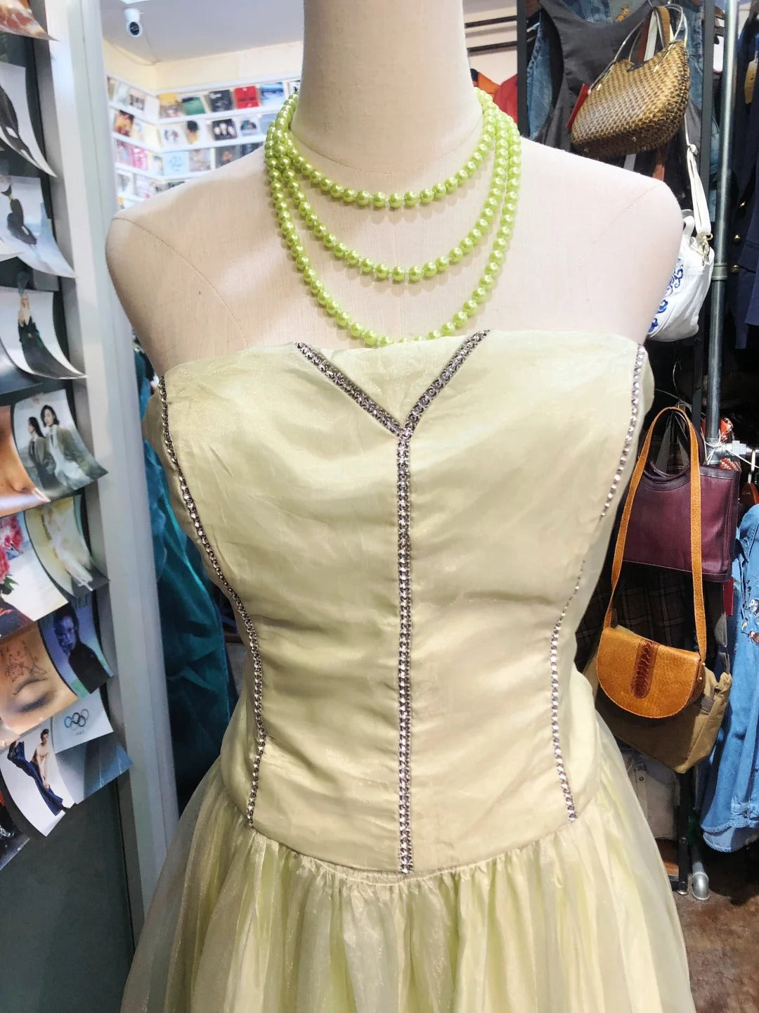 Robe de soirée longue en tulle jaune, élégante et exquise, robe de soirée d'anniversaire, robe de bal gh4282