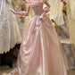 Robe de soirée longue en satin rose, élégante, vintage, à fleurs, avec perles, à la mode, robe de bal, robe de remise de diplôme, robe d'anniversaire, robe de Quinceañera, gh4259