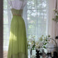 Grüne glänzende Pailletten romantische elegante lange Chiffon Ballkleid Abendkleid Partykleid Datum Kleid gh4614