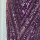 Robe de soirée longue et élégante, luxueuse et luxueuse, avec perles, style violet, gh4889