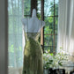 Green vintage beaded short chiffon homecoming dress prom dress evening dress birthday party dress date dress dance dress gh4680