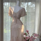 Rosa funkelndes kurzes Homecoming-Kleid aus Chiffon, Ballkleid, Abendkleid, Partykleid, gh4747