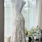 Robe de bal longue en mousseline de soie, robe de soirée, robe d'anniversaire, robe de mariée, gh4529