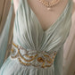 Light Blue Fashionable Elegant Greek Goddess Gown Long Chiffon Floor Length Trailing Ball Gown Evening Gown Party Dress gh4266