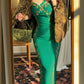Vintage Lady Style Maxi Ankle-Length Embroidered Camisole Gown - Slim Elegant Dress for Dinner Party & Evening Events gh6486