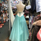 Robe de soirée longue en tulle bleu, élégante et exquise, robe de soirée d'anniversaire, robe de bal gh4281