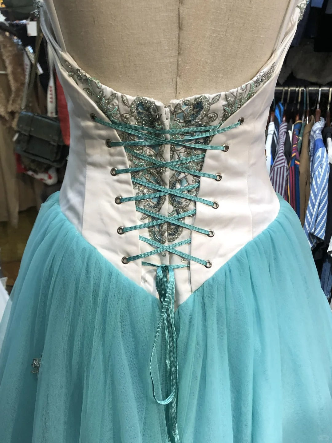 Robe de soirée longue en tulle bleu, élégante et exquise, robe de soirée d'anniversaire, robe de bal gh4281