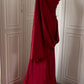 Robe de soirée élégante et vintage, style bordeaux, longueur au sol, style bal, gh4265