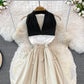 Stylish Halterneck Backless Dress A Line Fashion Dress  10926
