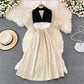 Stylish Halterneck Backless Dress A Line Fashion Dress  10926