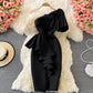 Stylish One Shoulder Satin Short Dress Party Dress  10918