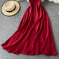 Simple V Neck Short Dress A Line Fashion Dress  10879