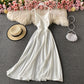 Simple V Neck Short Dress A Line Fashion Dress  10879