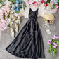 Elegant V Neck Satin A Line Dress Fashion Dress  10857