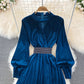 Elegant Velvet Long Sleeve Dress Fashion Dress  10849