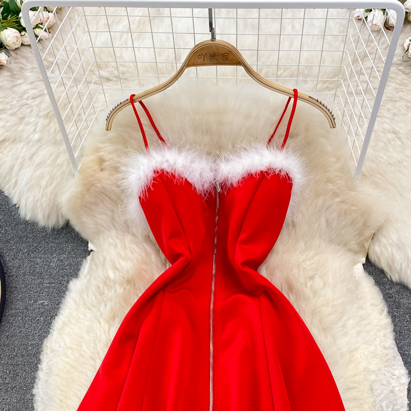 Cute A Line Christmas Dress  10785