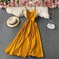 Simple V Neck Short Dress A Line Fashion Dress  10879