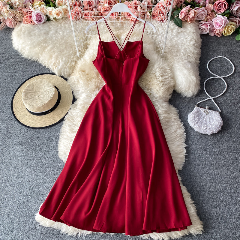 Einfaches kurzes Kleid in A-Linie Modekleid 10867