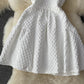 White A Line Short Dress Fashion Dress  10734