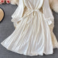 Cute A Line Short Dress Long Sleeve Fashion Dress  10806