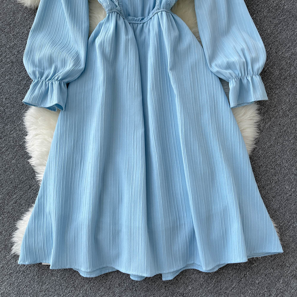Cute A Line Long Sleeve Dress Fashion Dress  10776