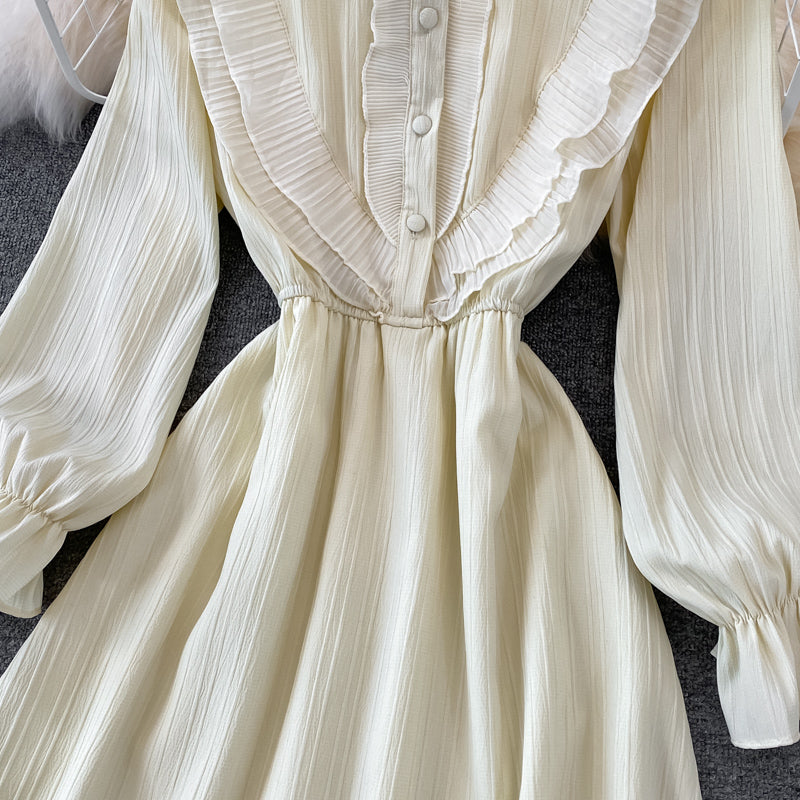 Sweet A Line Chiffon Short Dress Fashion Dress  10796