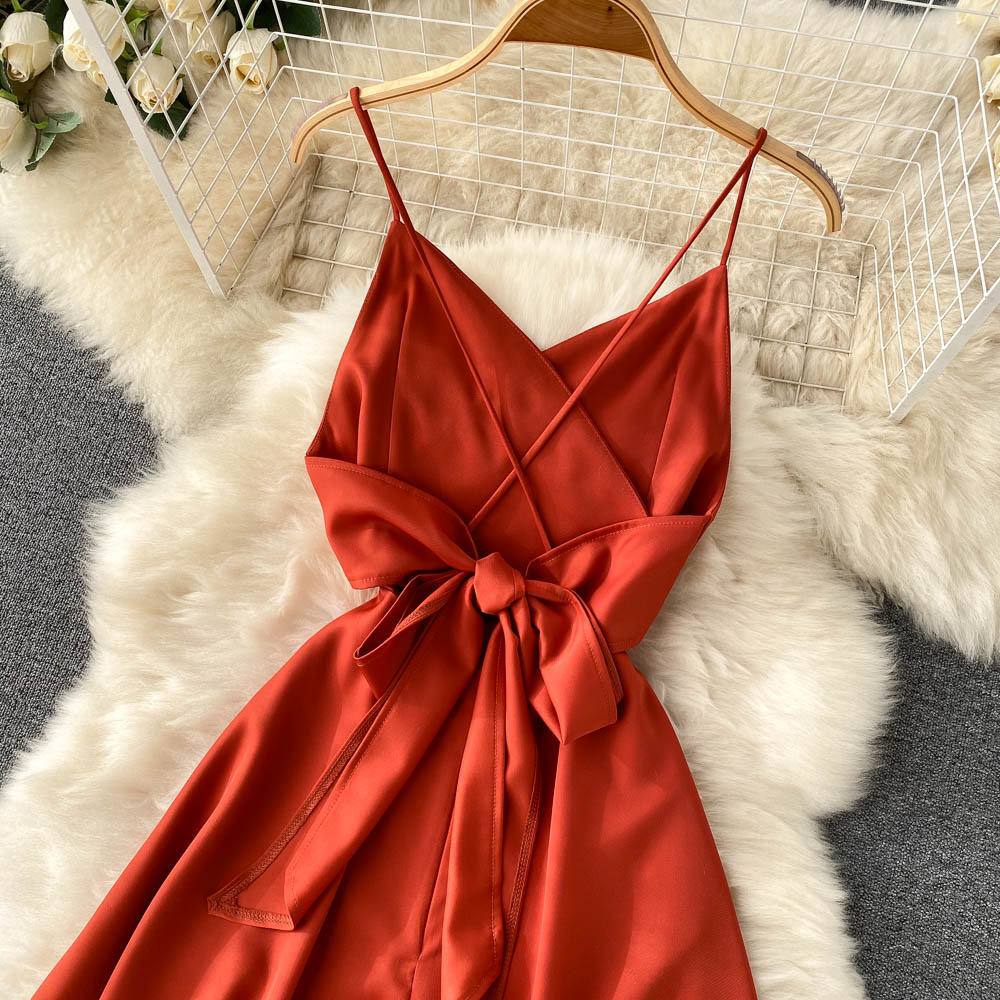 Cute V Neck Short A Line Dress Fashion Dress  10826
