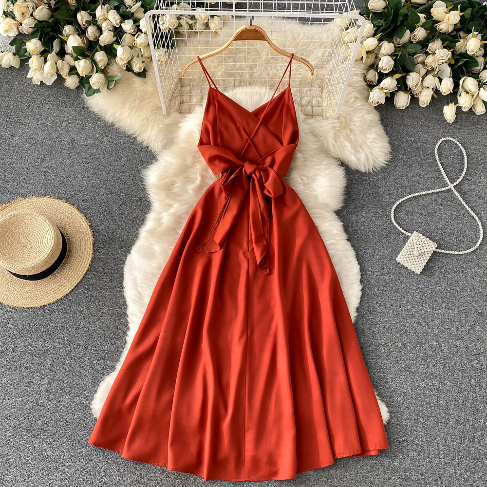 Cute V Neck Short A Line Dress Fashion Dress  10826