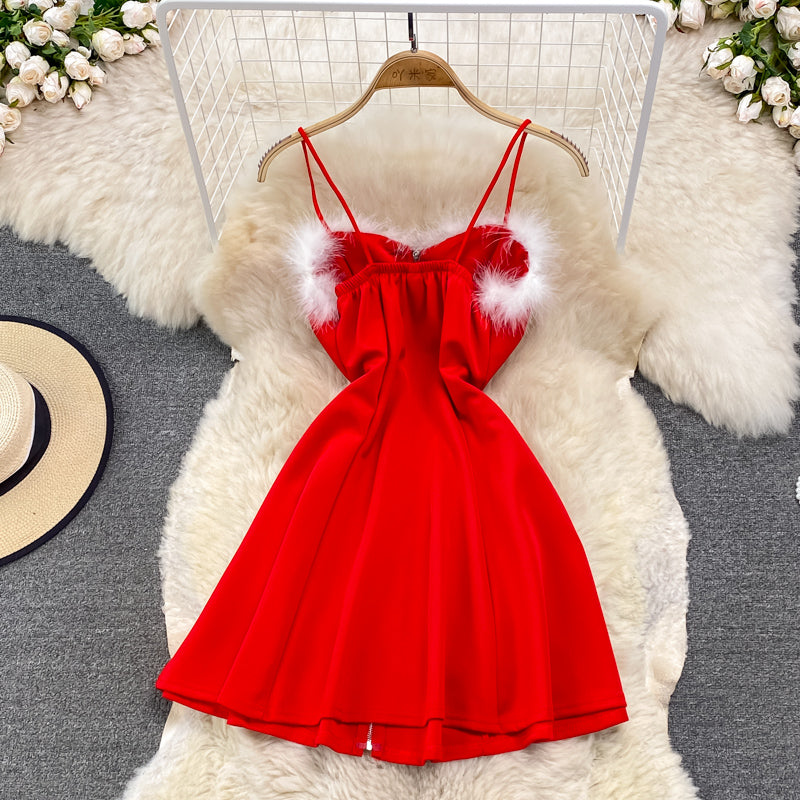 Cute A Line Christmas Dress  10785