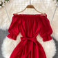 Simple Chiffon Short A Line Dress Fashion Dress  10837