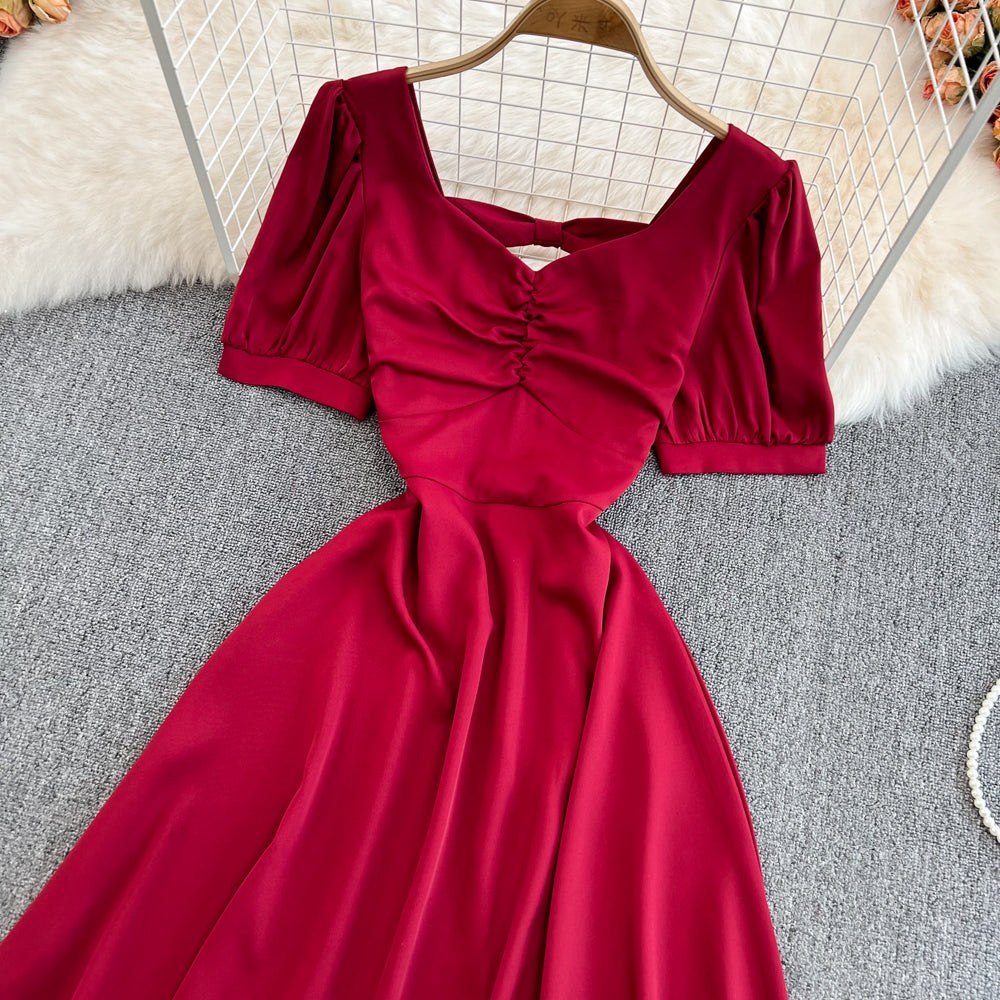 Cute Bow A Line Short Dress Fashion Dress  10718