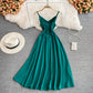 Simple V Neck Short Dress A Line Fashion Dress  10702