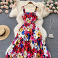 Cute A Line Floral Dress Fashion Dress  10663