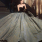 Amazing satin long ball gown dress formal dress  10471
