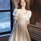 Cute satin short prom dress A line homecoming dress  10447